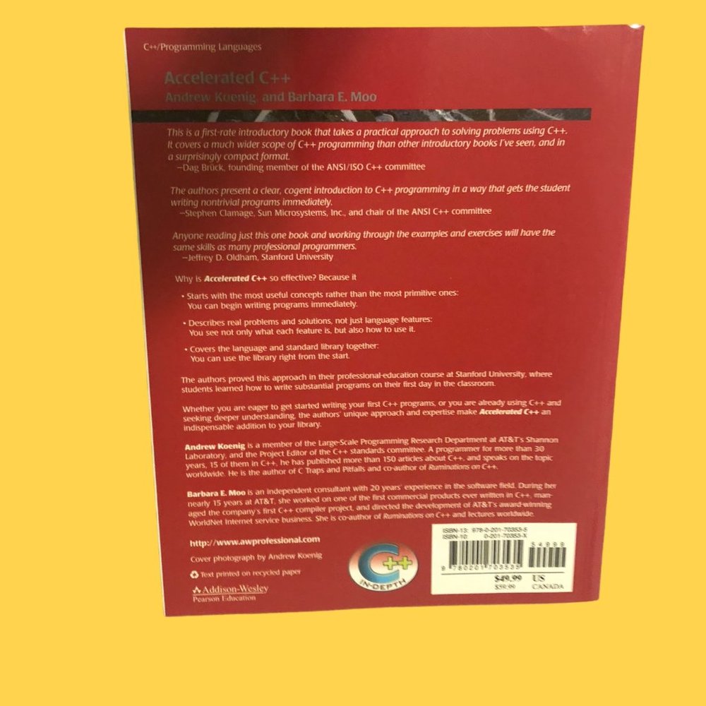 Accelerated C++ In-Depth Series Programming Using C++ Computer Program Language. - Picture 2 of 2